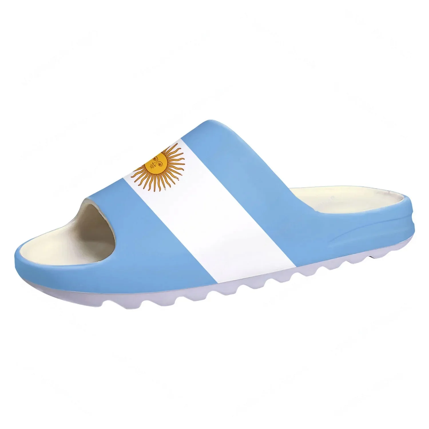 Men Shoes On - Argentine Flag Soft Sole Sllipers Home