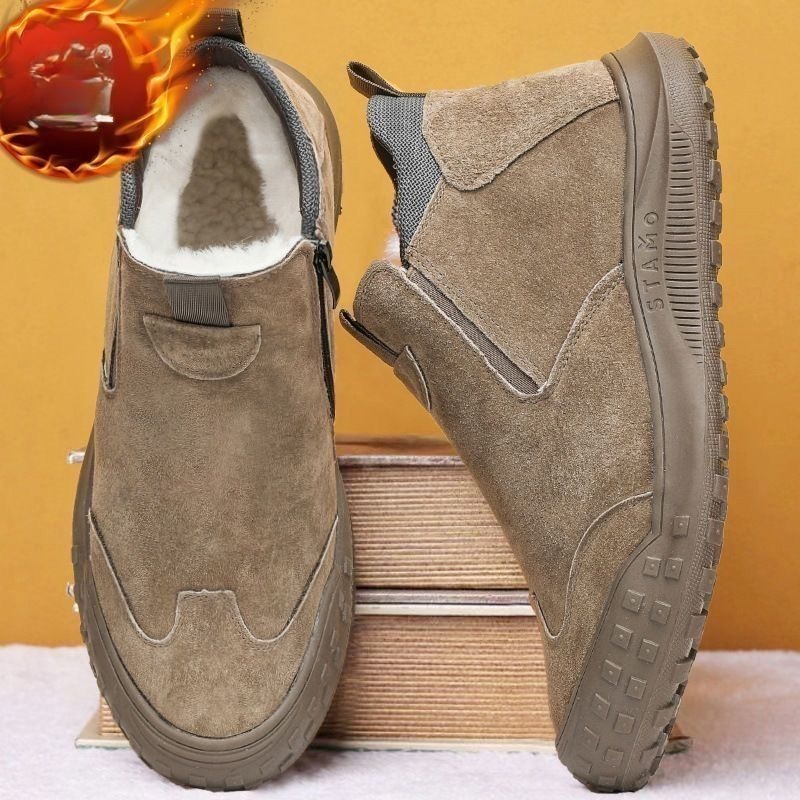 Winter Men's Shoes Plush Warm  - Loafer Slip On Men 리뷰 및 가격