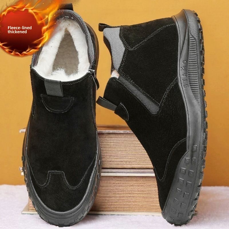 Winter Men's Shoes Plush Warm  - Loafer Slip On Men 리뷰 및 가격