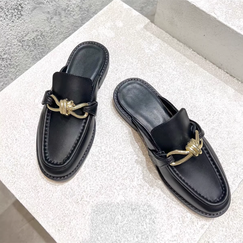 Metal Buckle Half Slippers For - Loafer Slip On Men 리뷰 및 가격