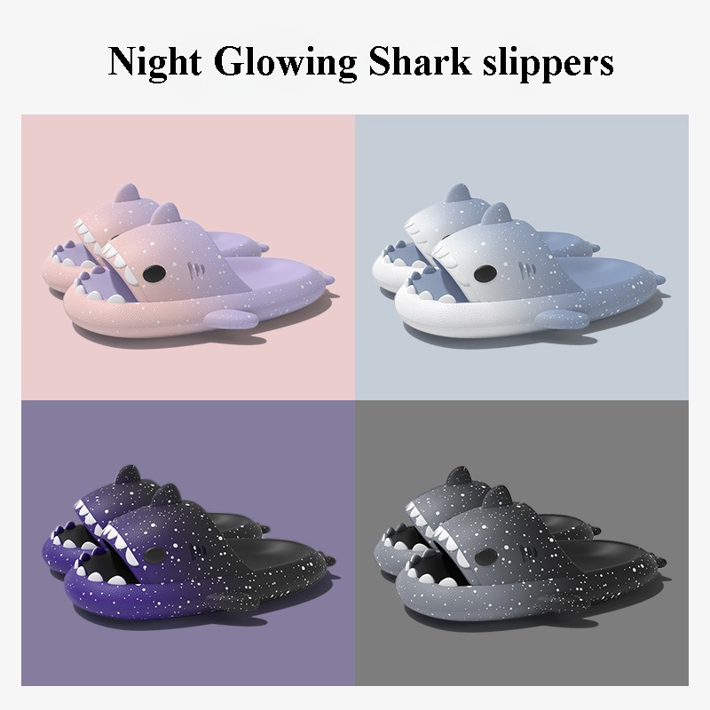 Cute Cartoon Shark Slippers Fo - Men Shoes On 리뷰 및 가격