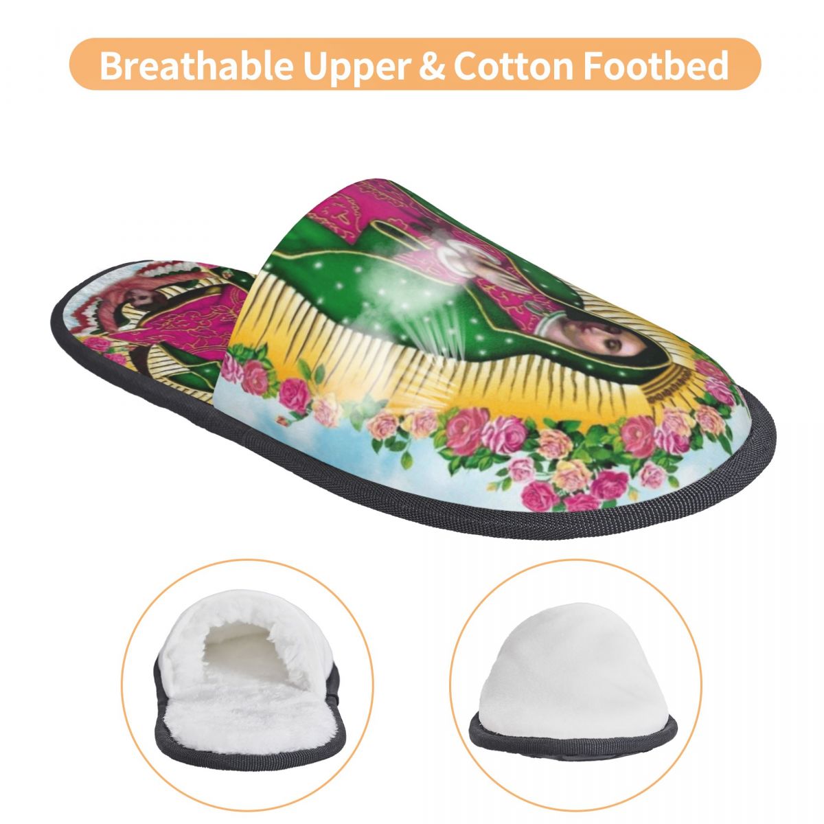 Our Lady Of Guadalupe Mexican  - Men Shoes On 리뷰 및 가격