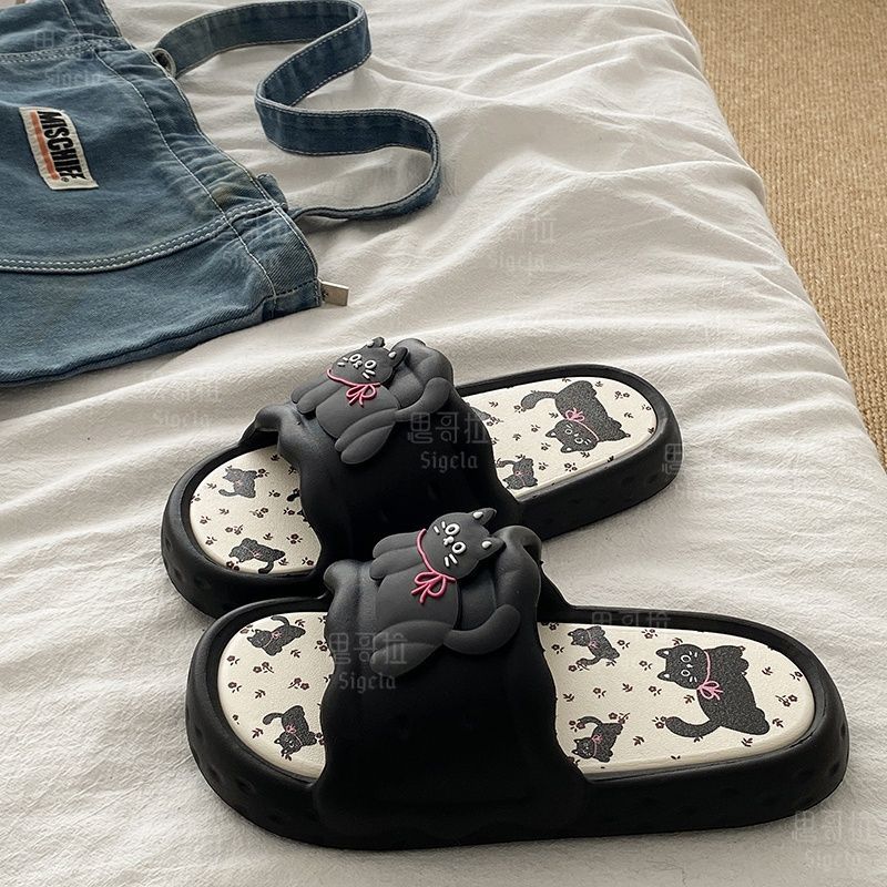 Printting Cute Bear Women Slip - Men'S Shoes To Women'S Size 리뷰 및 가격