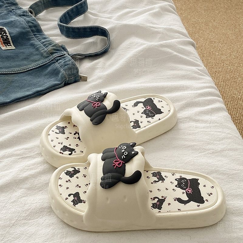 Printting Cute Bear Women Slip - Men'S Shoes To Women'S Size 리뷰 및 가격