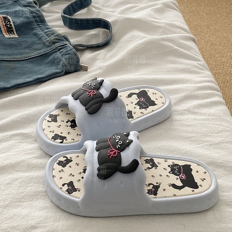 Printting Cute Bear Women Slip - Men'S Shoes To Women'S Size 리뷰 및 가격