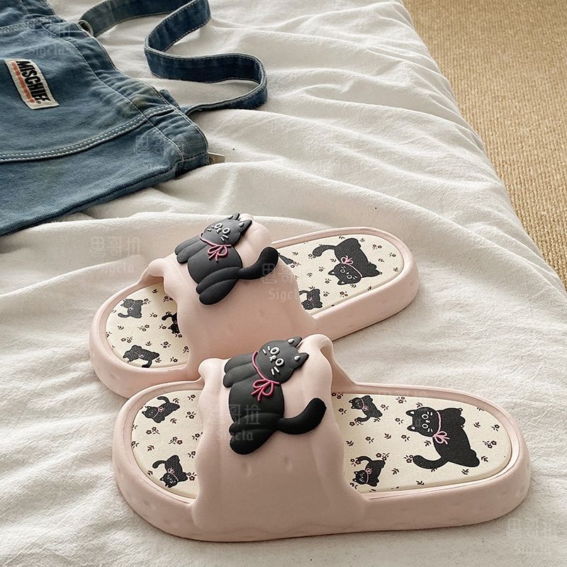 Printting Cute Bear Women Slip - Men'S Shoes To Women'S Size 리뷰 및 가격