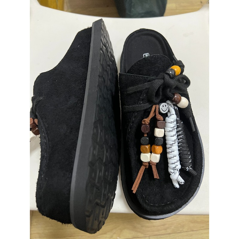 Women Men Clogs Cow Suede Leat - Loafer Slip On Men 리뷰 및 가격