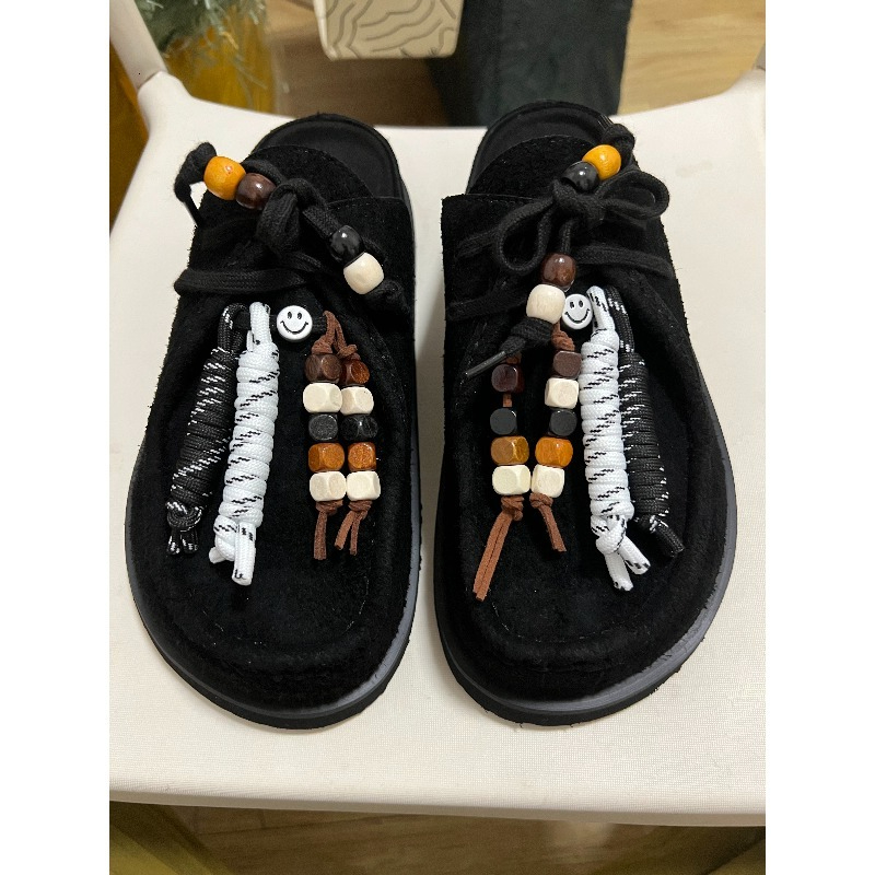 Women Men Clogs Cow Suede Leat - Loafer Slip On Men 리뷰 및 가격